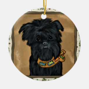 AFFENPINSCHER CERAMIC ORNAMENT