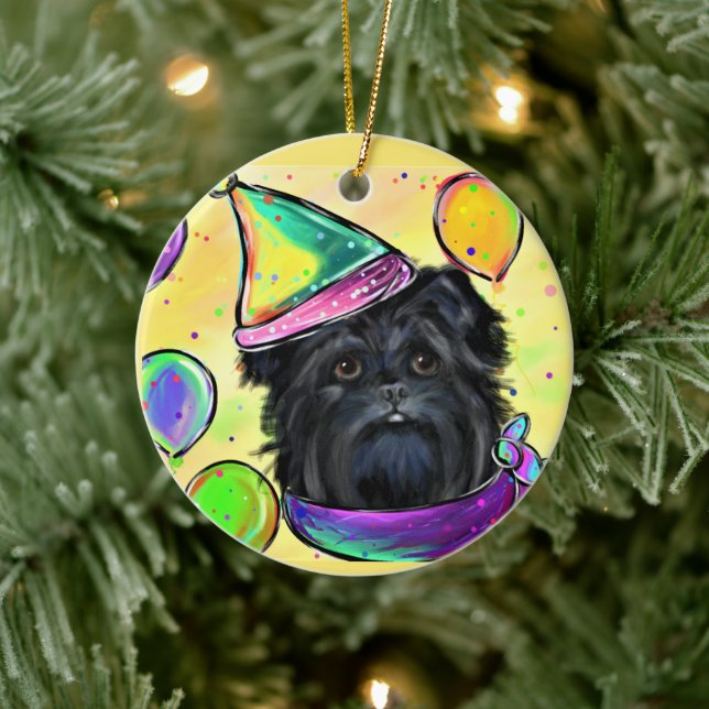 Affenpinscher     ceramic ornament (Tree)