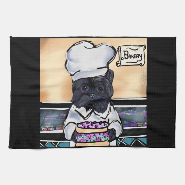 Affenpinscher Chef  Kitchen Towel (Horizontal)