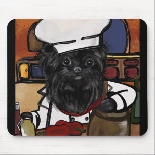 Affenpinscher Chef   Mouse Pad
