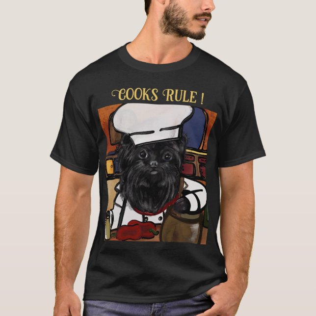 Affenpinscher Chef     T-Shirt (Front)
