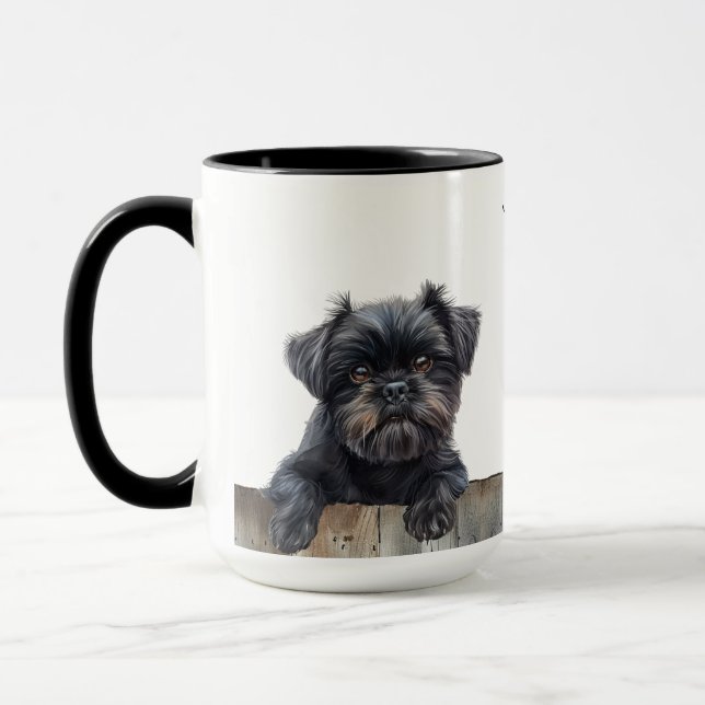 Affenpinscher Chien Mug (Gauche)