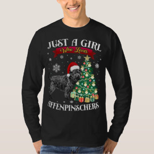 Affenpinscher Christmas Tree Affenpinscher Santa H T-Shirt