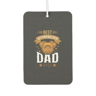 Affenpinscher Dad Ever Dog Face Paw Prints Air Freshener