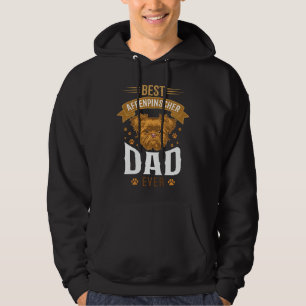 Affenpinscher Dad Ever Dog Face Paw Prints Hoodie