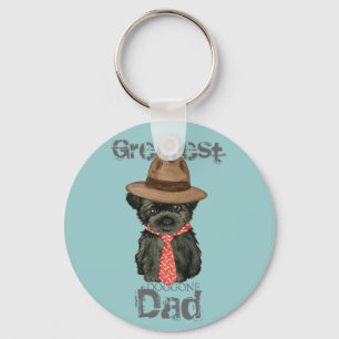 Affenpinscher Dad Keychain