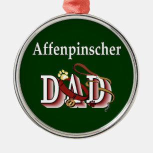 Affenpinscher Dad Metal Ornament