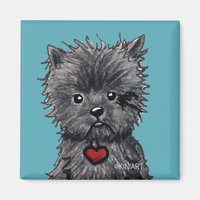 Affenpinscher Dog Art Magnet (Front)