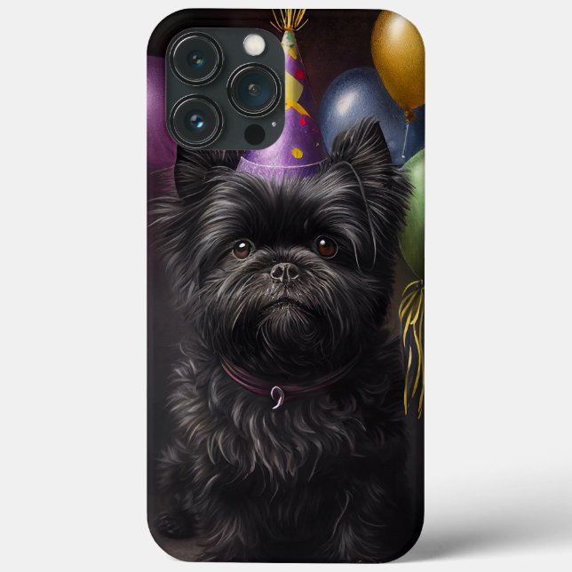 Affenpinscher Dog Birthday Balloons Case-Mate iPhone Case (Back)
