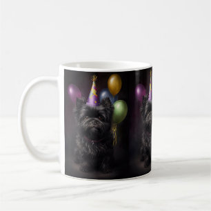 Affenpinscher Dog Birthday Balloons Coffee Mug