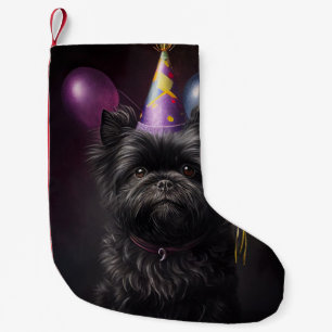 Affenpinscher Dog Birthday Balloons Small Christmas Stocking