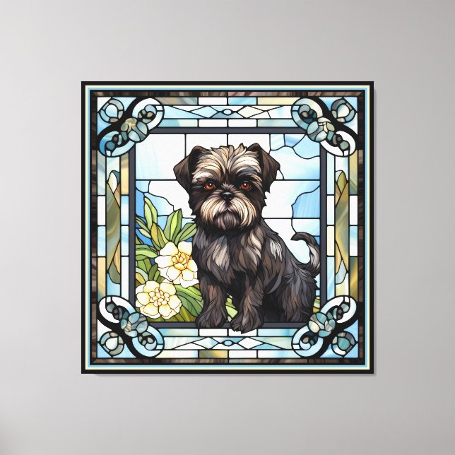 Affenpinscher Dog Canvas Art (Front)