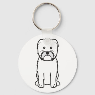 Affenpinscher Dog Cartoon Keychain