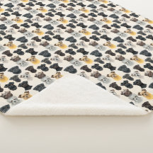 Affenpinscher Dog Faces Collage Pattern