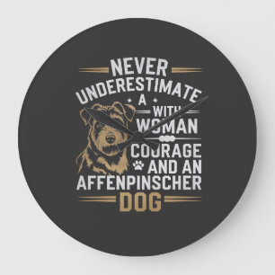 Affenpinscher Dog Large Clock