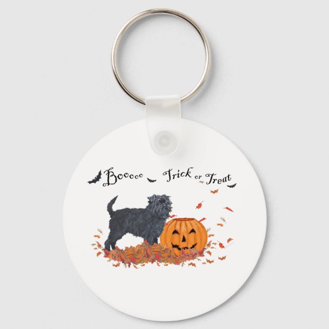 Affenpinscher Halloween Keychain (Front)