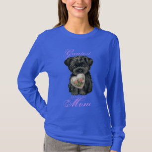 Affenpinscher Heart Mom T-Shirt