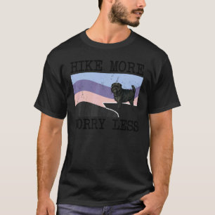 Affenpinscher Hike More Worry Less Graphic Hiking T-Shirt