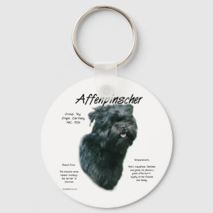 Affenpinscher History Design Keychain