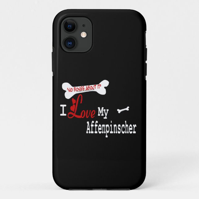 Affenpinscher I Love My Case-Mate iPhone Case (Back)