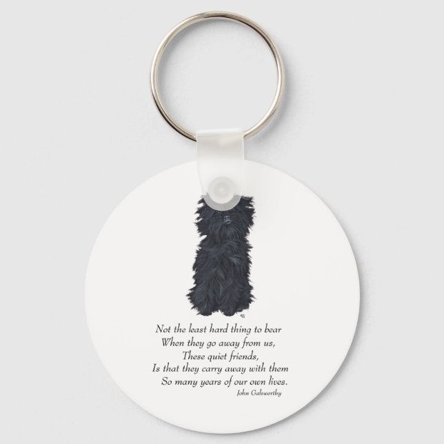 Affenpinscher Keepsake Keychain (Front)