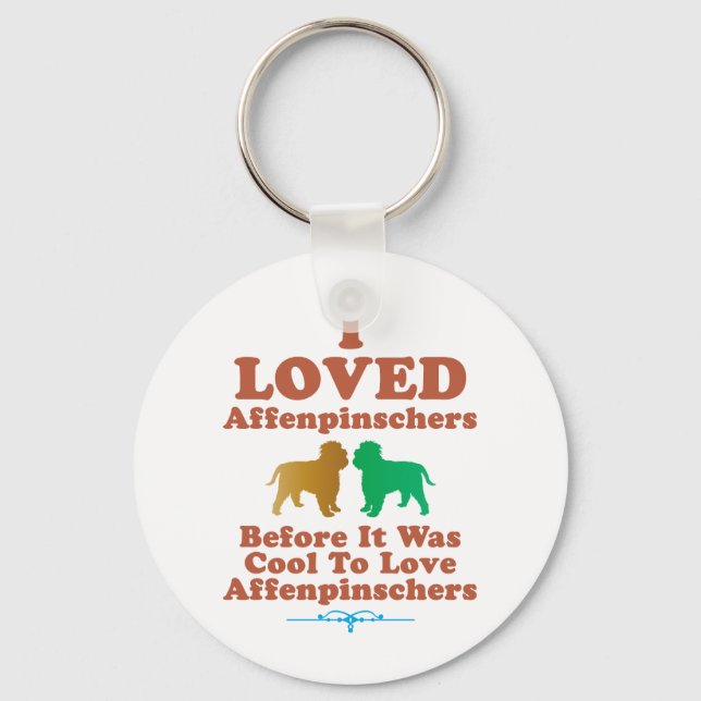 Affenpinscher Keychain (Front)