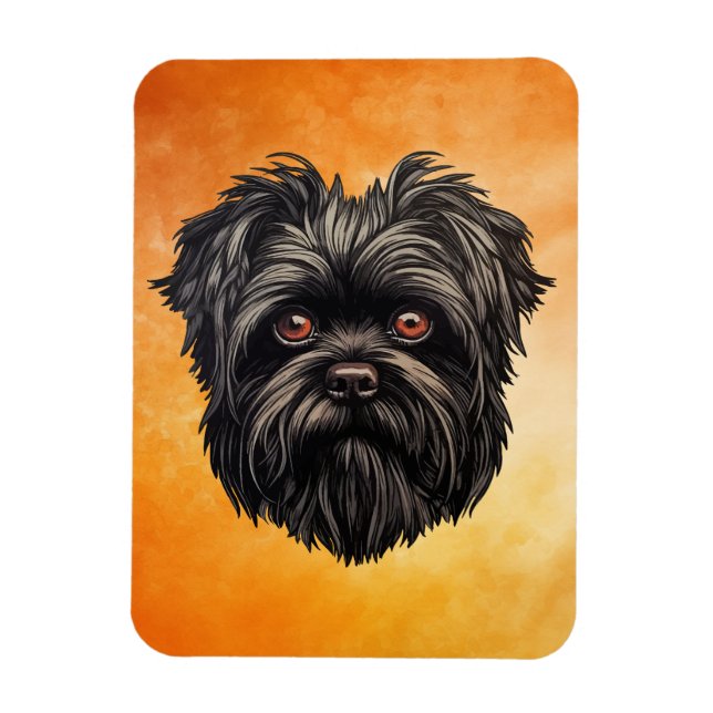 Affenpinscher Monkey Dog Affens Terrier Magnet (Vertical)