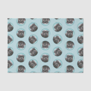 Affenpinscher Painting Black and Silver Dog Art Tissue Paper