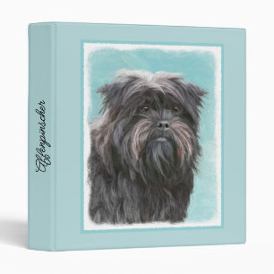 Affenpinscher Painting - Cute Original Dog Art 3 R Binder