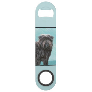 Affenpinscher Painting - Cute Original Dog Art Bar Key