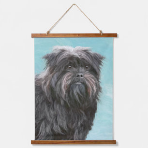 Affenpinscher Painting - Cute Original Dog Art Hanging Tapestry
