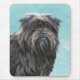 Affenpinscher Painting - Cute Original Dog Art Mouse Pad