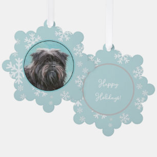 Affenpinscher Painting - Cute Original Dog Art Ornament Card