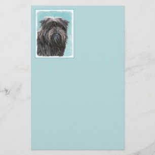 Affenpinscher Painting - Cute Original Dog Art Stationery