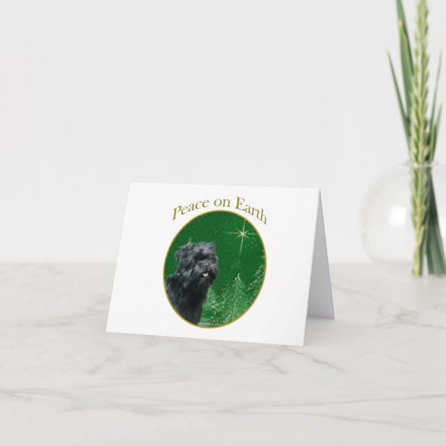 Affenpinscher Peace Card (Front)