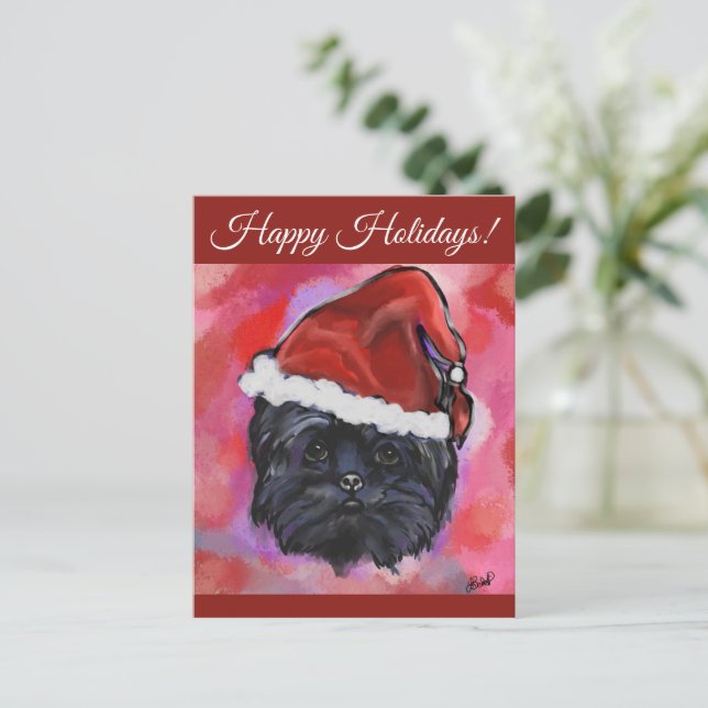 AFFENPINSCHER  POSTCARD (Standing Front)