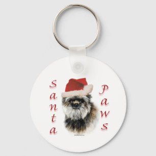 Affenpinscher Santa Paws Keychain