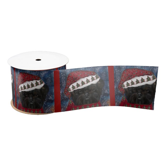 Affenpinscher  satin ribbon (Spool)