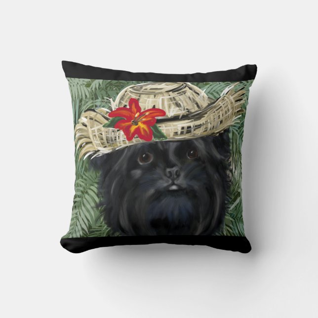 Affenpinscher    throw pillow (Front)