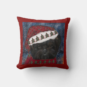 Affenpinscher throw pillow