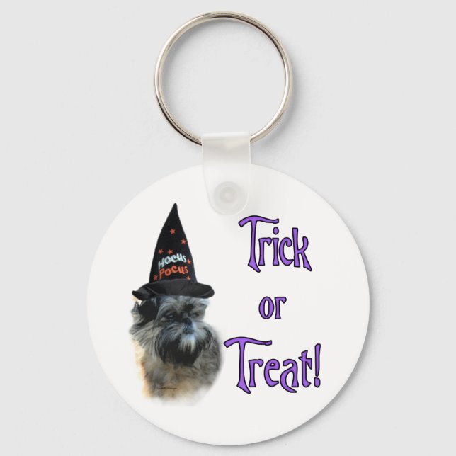 Affenpinscher Trick Keychain (Front)