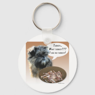 Affenpinscher Turkey Keychain