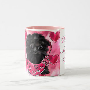 Affenpinscher Two-Tone coffee mug