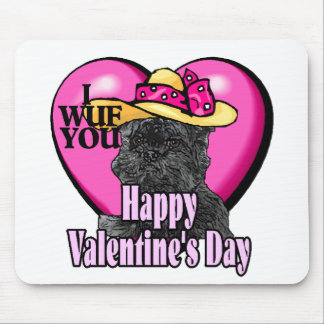 Affenpinscher Valentines Day Mouse Pad