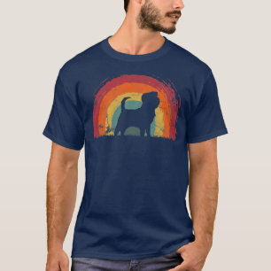 Affenpinscher Vintage Rainbow Dog Men Women  T-Shirt
