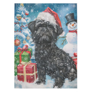 Affenpinscher Winter Wonderland Christmas Joy Tablecloth