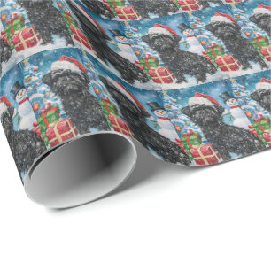 Affenpinscher Winter Wonderland Christmas Joy Wrapping Paper