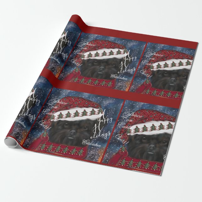 Affenpinscher  wrapping paper (Unrolled)
