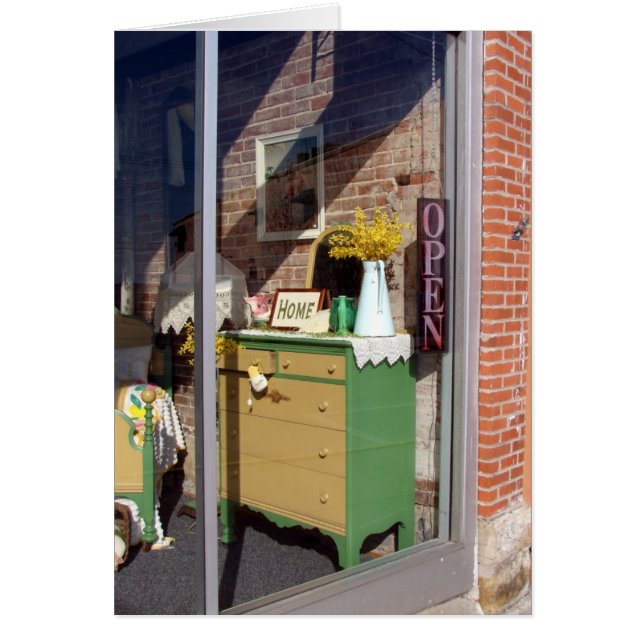 Affichage de la fenêtre du magasin d'antiquités (Devant)