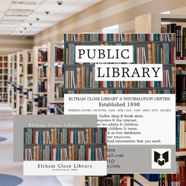 Affichage de livres, prospectus publicitaire de bi (Créateur téléchargé)